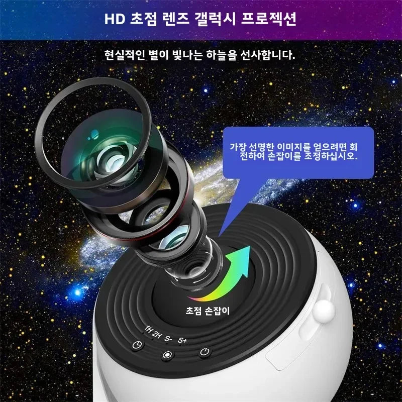 LED Space Galaxy Galaxy Projector, 13 in 1 Star Projector Galaxy Light, Ceiling Night Light Milky Way Mood Lighting with Timer
