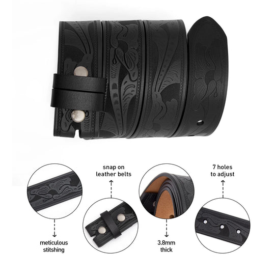 No Buckle Strap Pin Buckle Belt Body High Quality Male Belts