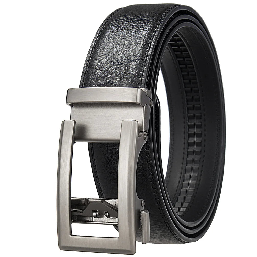 Business Belts for Men Genuine Leather Automatic Men Belt