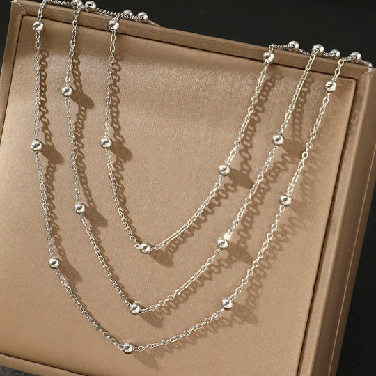 Multi-Layers Chain Bone Necklace For Women Jewelry