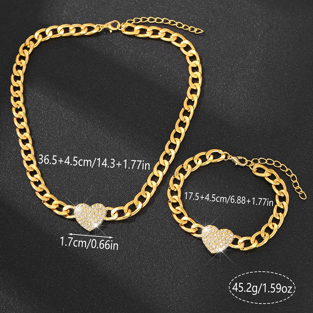 2 pcs Jewelry Set, Classic & Fashionable For Women
