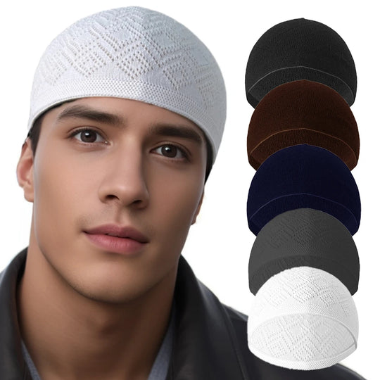 Muslim Men Prayer Hats Unisex Winter Warm