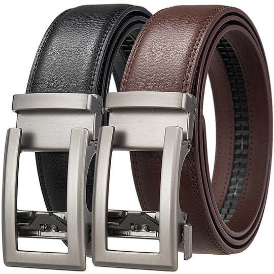 Business Belts for Men Genuine Leather Automatic Men Belt