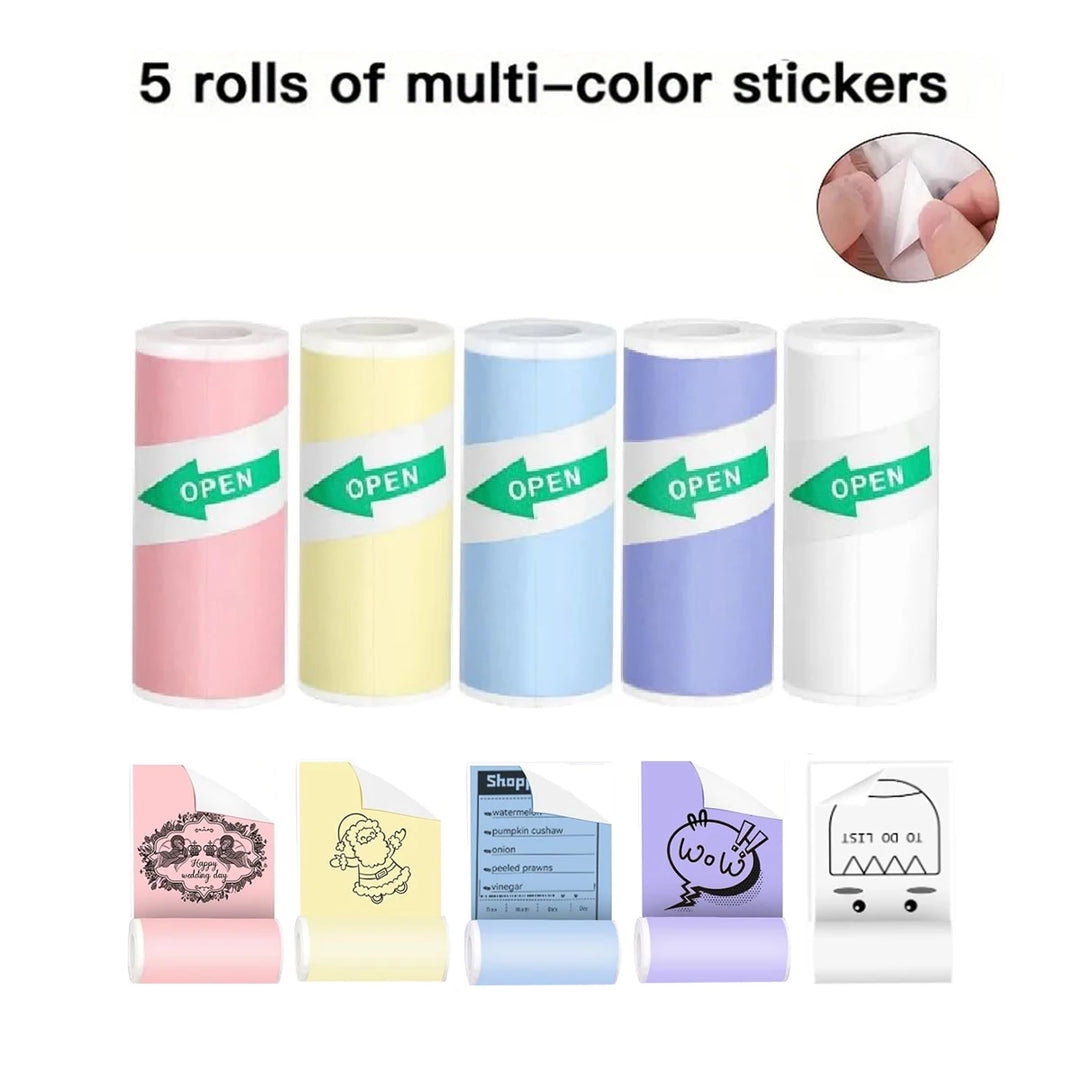 Portable wireless mini printer, mini photo printer label printer for printing photos, labels and notes, perfect holiday gift