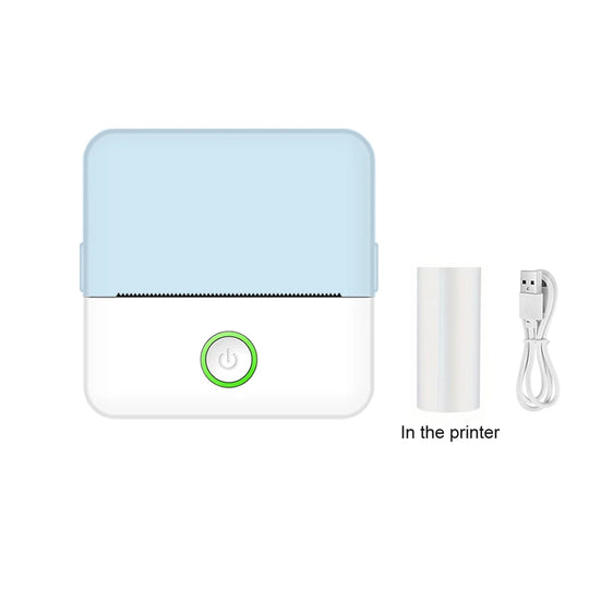 Portable wireless mini printer, mini photo printer label printer for printing photos, labels and notes, perfect holiday gift